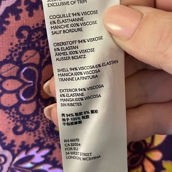 Anthropology Maeve Printed Top Sz 2X - Picture 6 of 6